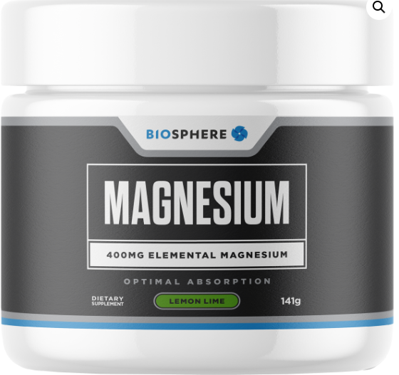 BioShpere Magnesium 141g Lemon lime Powder